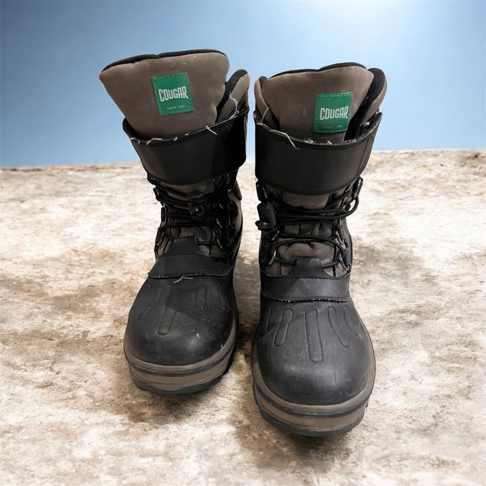 Cougar Black and Gray Winter Boots